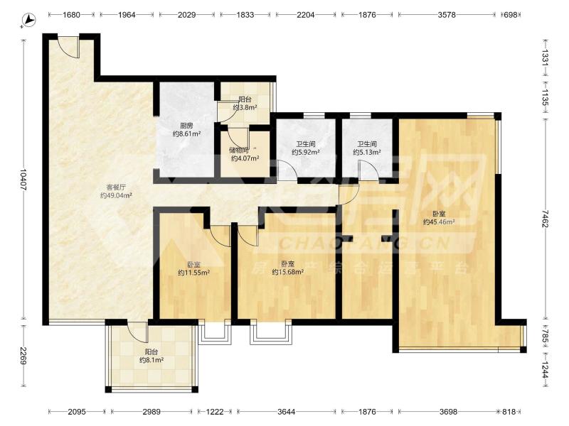 新基星河名居二手房户型图