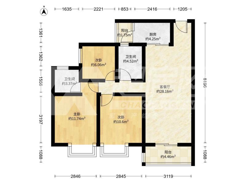 龙湖春江名城二手房户型图