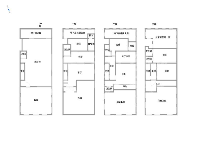 兰乔圣菲（别墅）二手房户型图