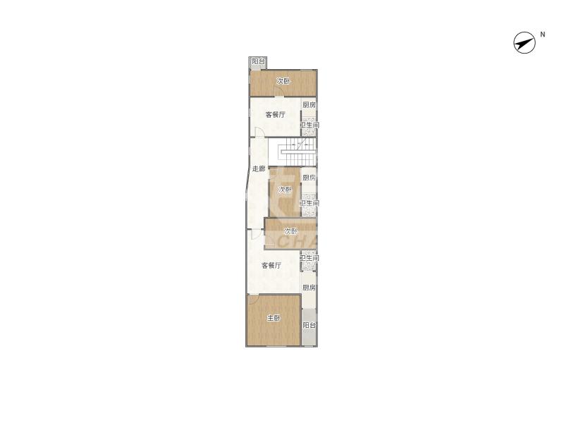 北区居委会二手房户型图