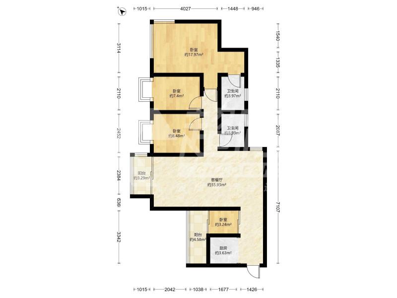 嘉信城市花园二期二手房户型图