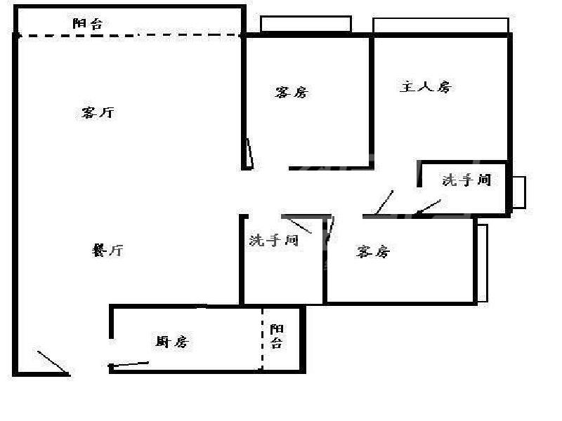 金域天下二手房户型图