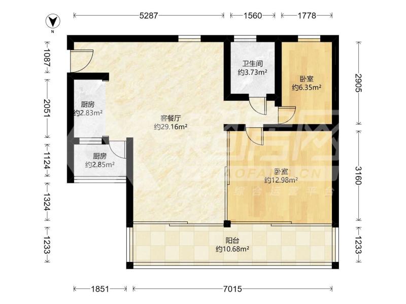 明日华府二手房户型图