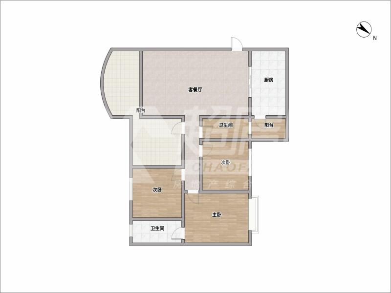 丽景花园二手房户型图