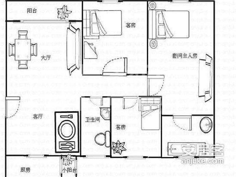 美的翰诚嘉园二手房户型图
