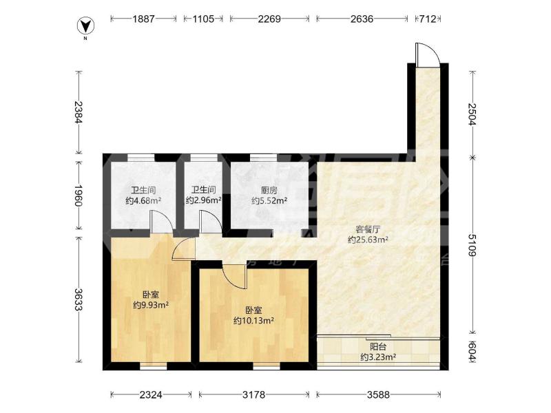 翰林轩二手房户型图