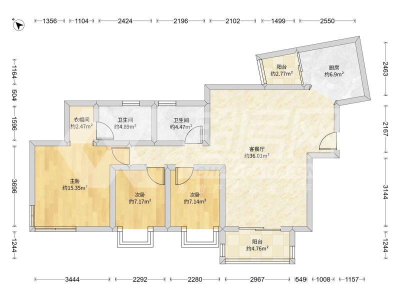 嘉信城市花园二期二手房户型图