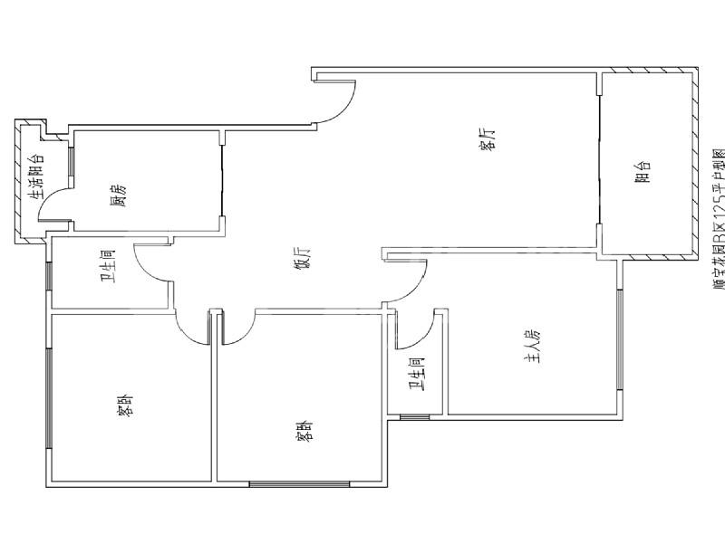 顺宝花园（杏坛）二手房户型图