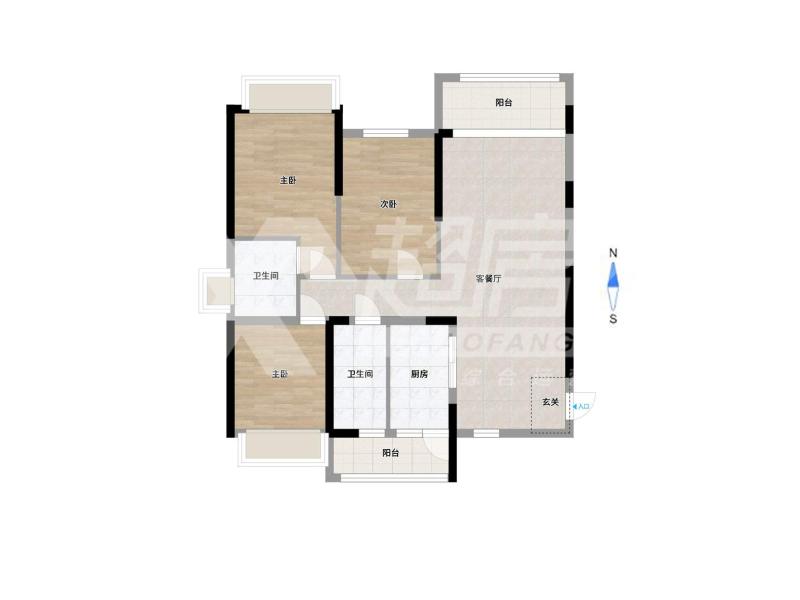 恒大帝景二手房户型图