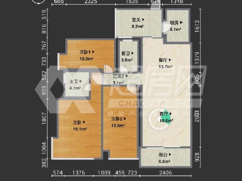 佳兆业可园二手房户型图