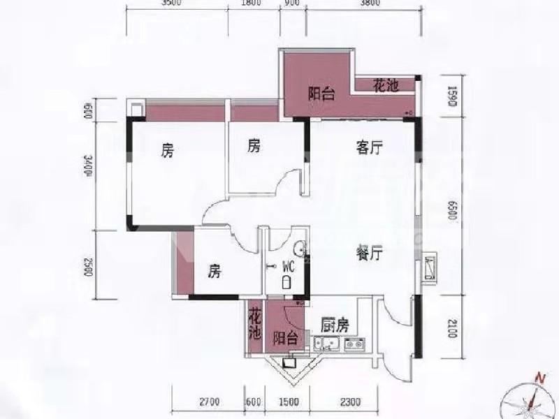 合峰东岸二手房户型图