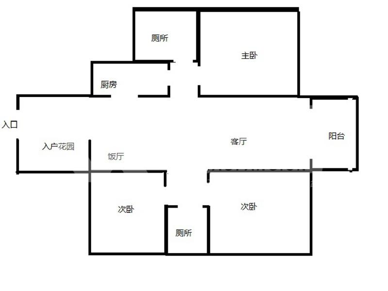 瀚苑二手房户型图