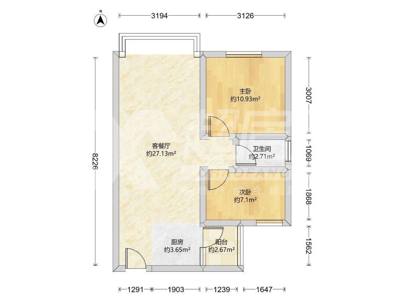 丽苑人家二手房户型图