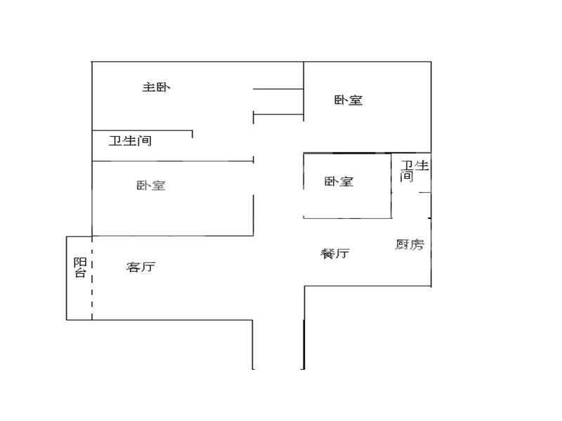 龙江中心二手房户型图