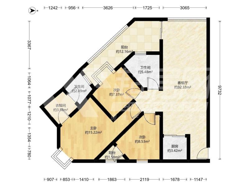 康城花园二手房户型图