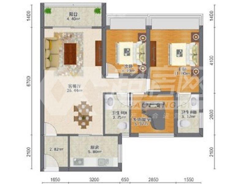 伦教碧桂园御府二手房户型图