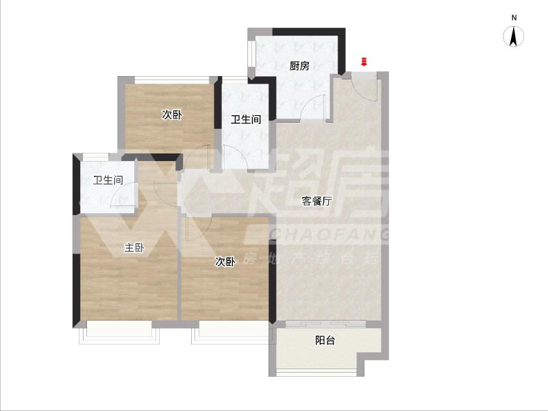 保利悦公馆二手房户型图