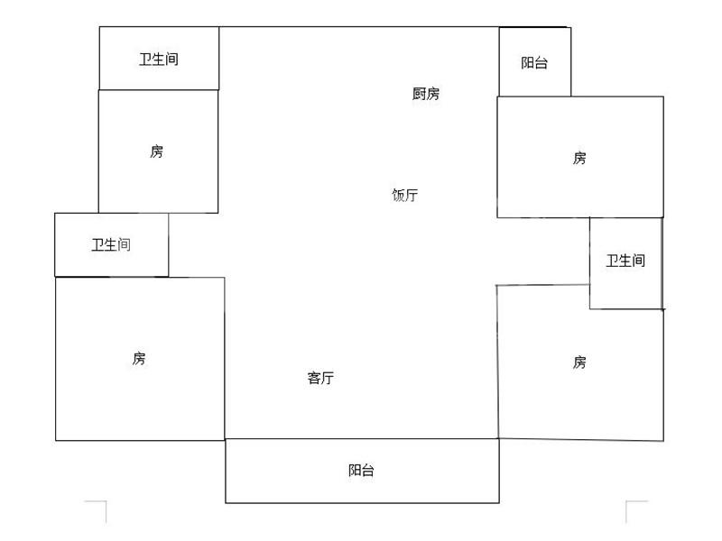 都市经典二手房户型图