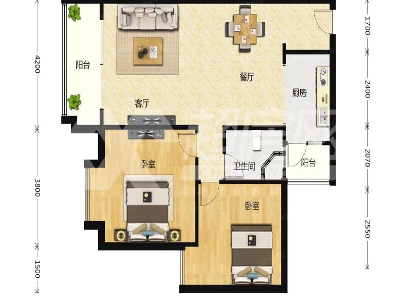 聚雅华庭二手房户型图