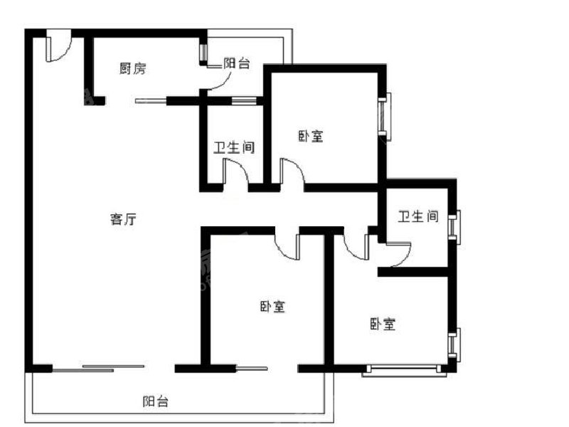 保利东滨花园二手房户型图