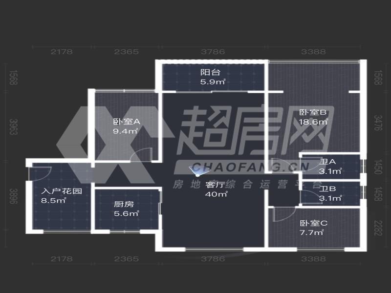 锦明华府二手房户型图
