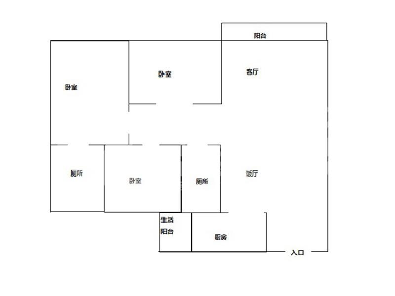都市经典二手房户型图