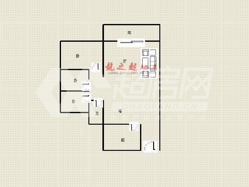 保利百合二手房户型图