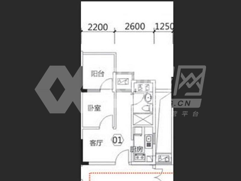 英煌新座二手房户型图