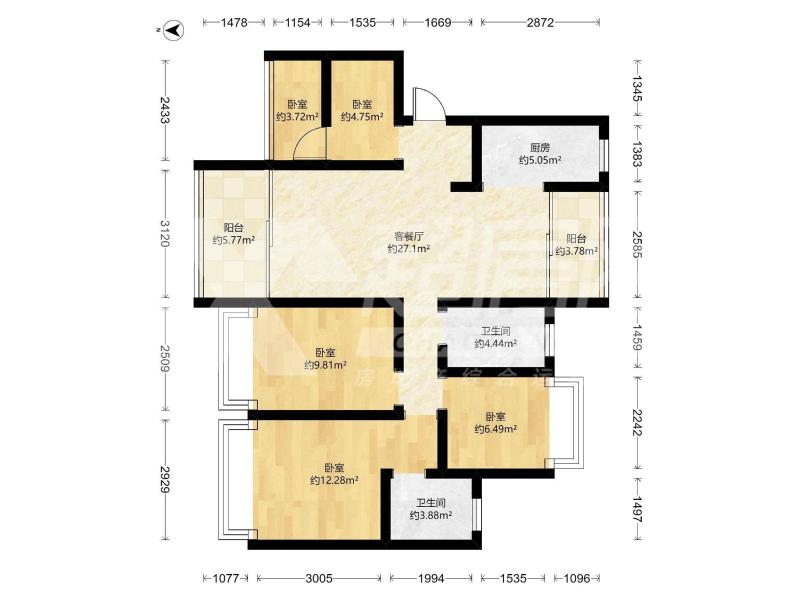 雅居乐万象郡二手房户型图