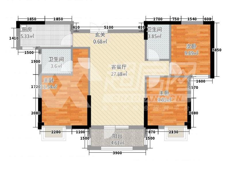 均安碧桂园二手房户型图