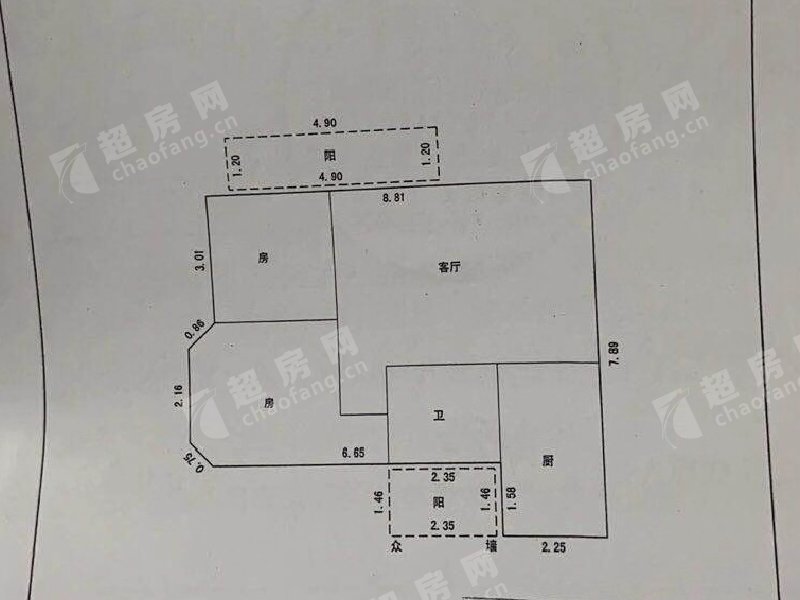 名门天下二手房户型图