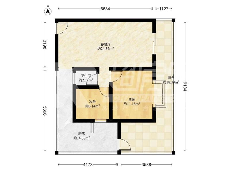 康明楼二手房户型图