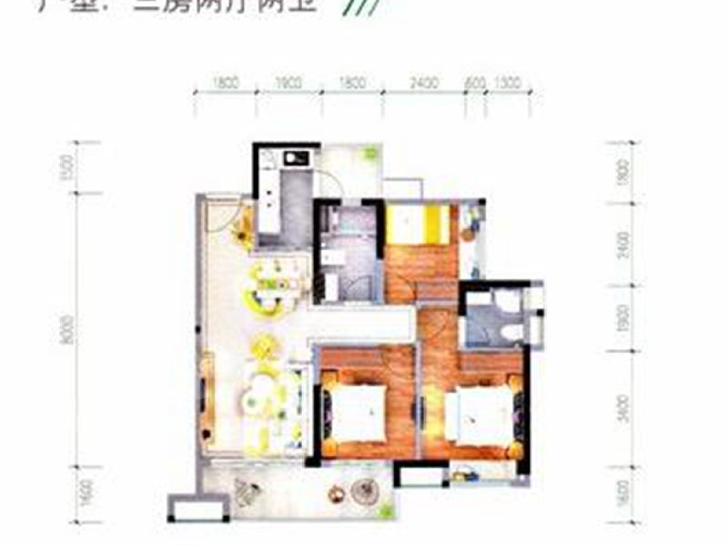 保利悦公馆二手房户型图