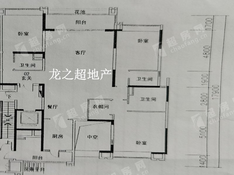 保利中汇花园二手房户型图