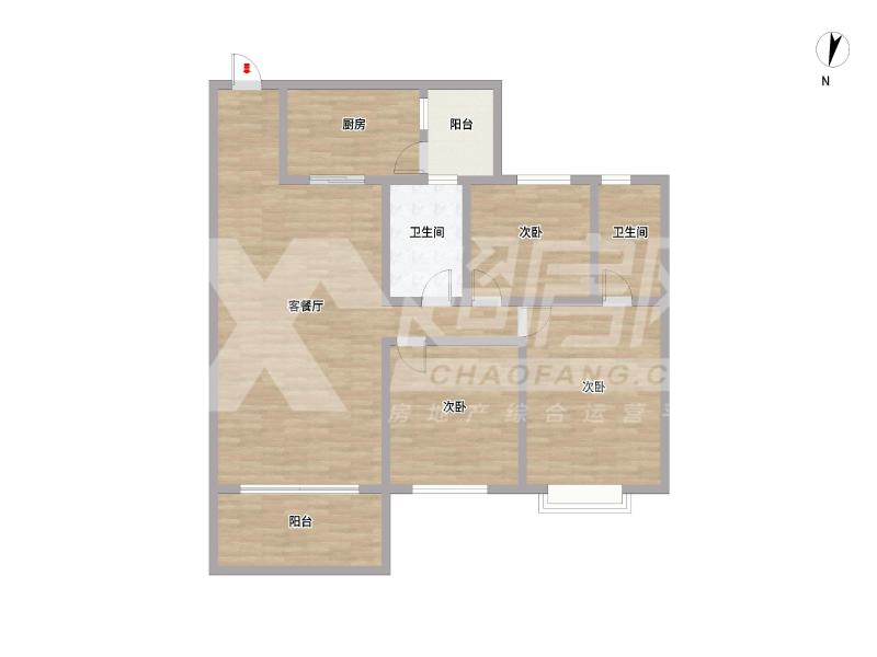 凤南花园二手房户型图