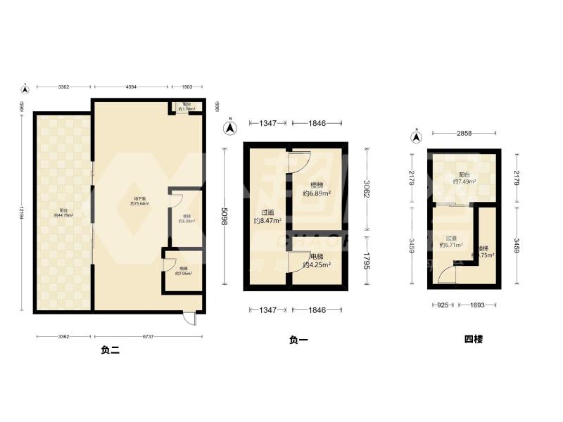 华侨城天鹅湖（别墅）二手房户型图
