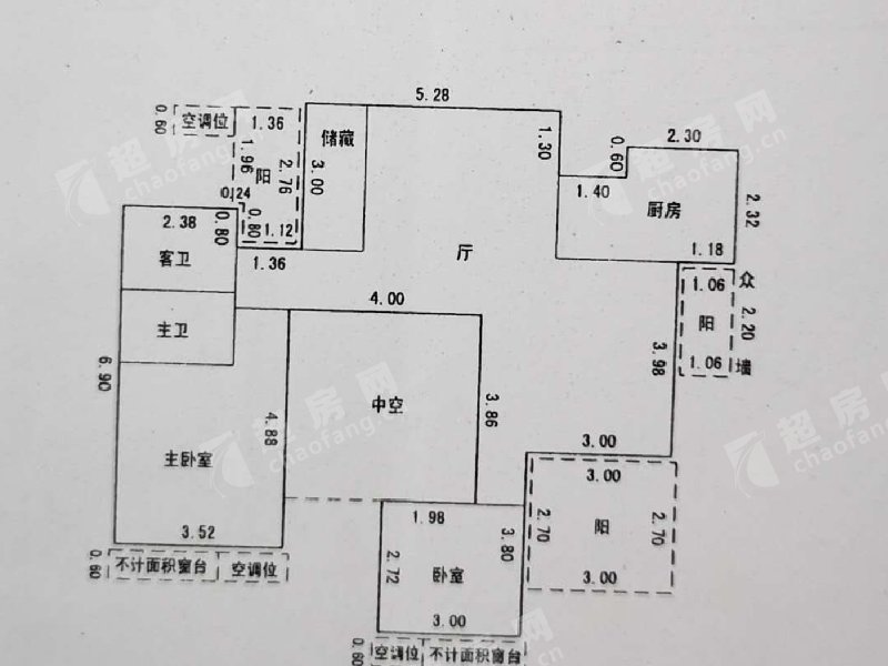 天悦湾花园(b区)二手房户型图