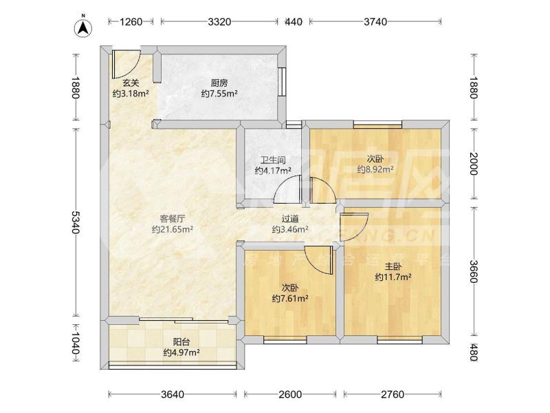 建港花园二手房户型图