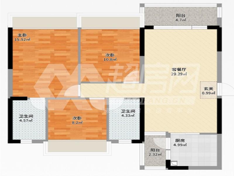 美的新海岸二手房户型图