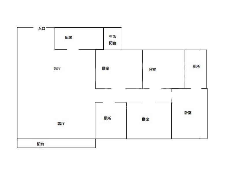 都市经典二手房户型图