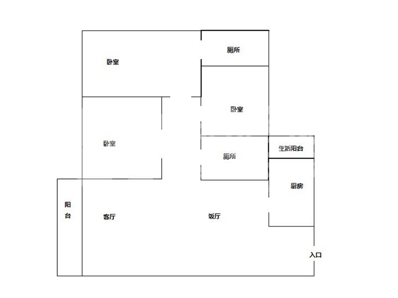 都市经典二手房户型图