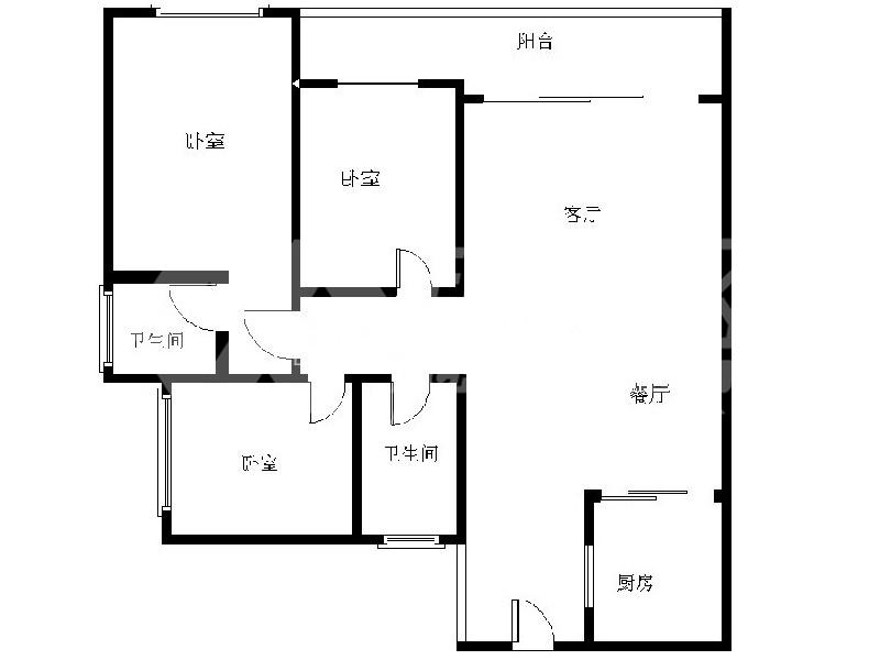 海骏达上苑二手房户型图