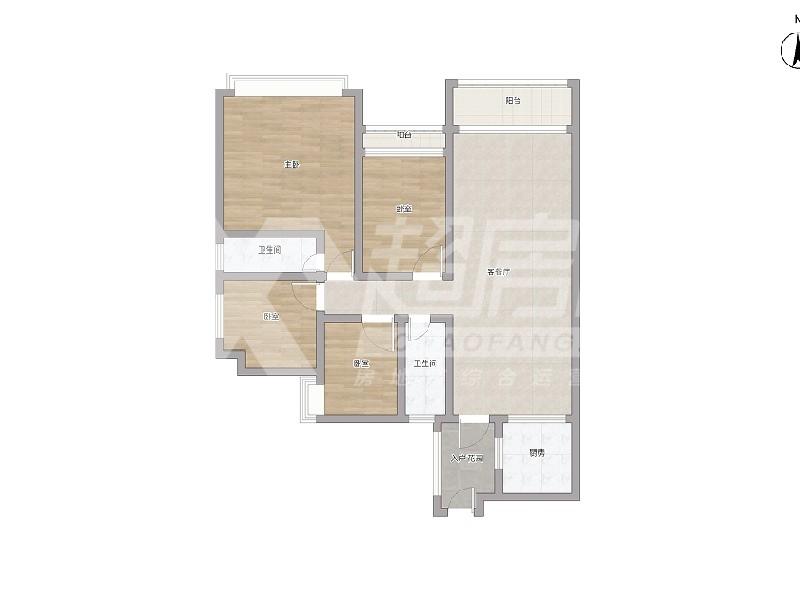 伦教保利中央公园二手房户型图