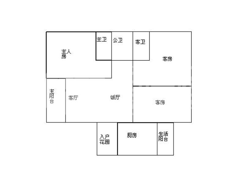 现代名邸二手房户型图