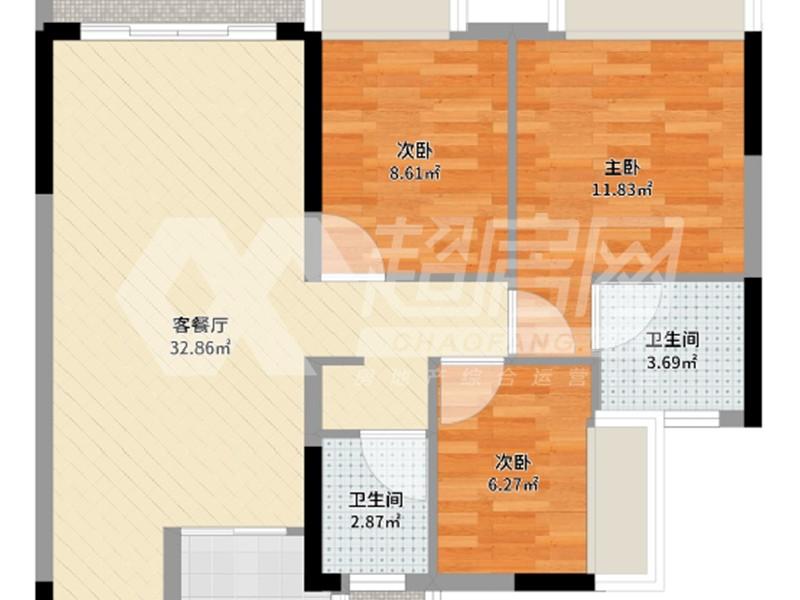 美的翰城花园二手房户型图