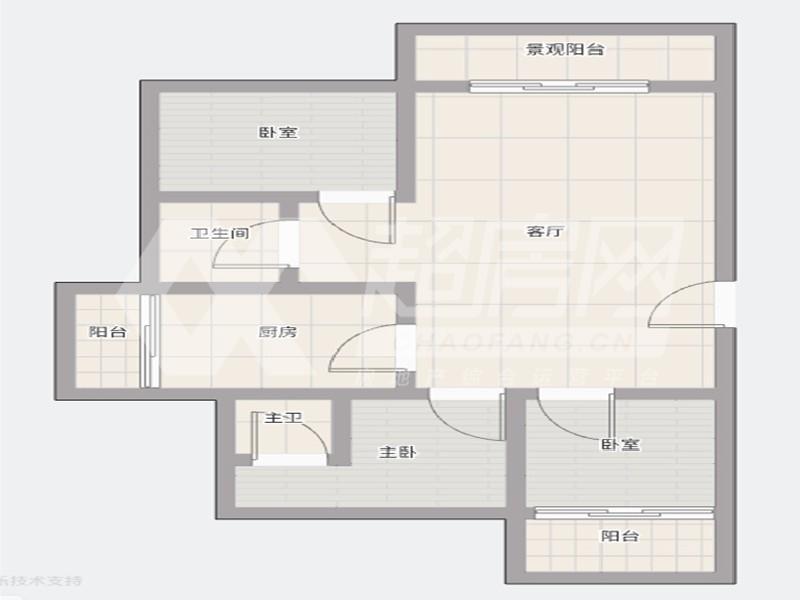 悦达名居二手房户型图