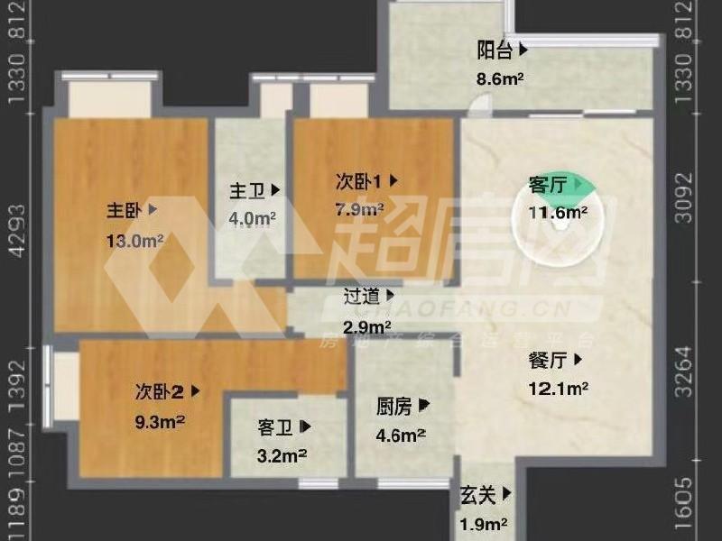 嘉信绿景花园二手房户型图