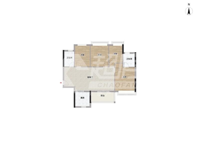 雅居乐万象郡二手房户型图