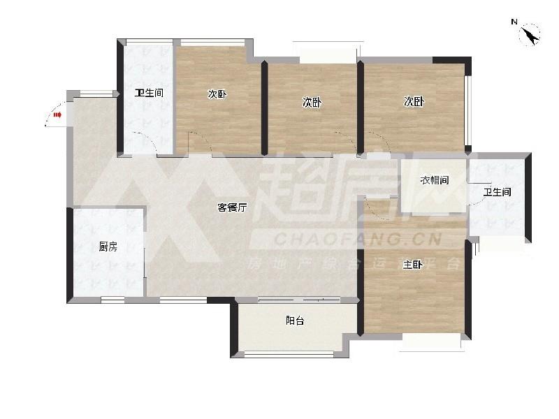 华侨城天鹅湖二手房户型图