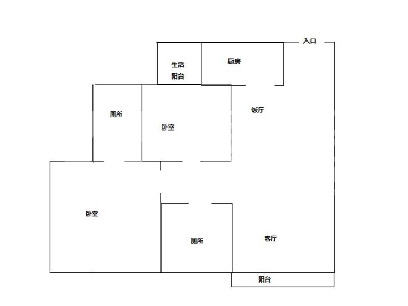 景翠名都二手房户型图